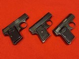 J. P. Sauer and Sohn WTM type 33 and two Baby Brownings - 1 of 10