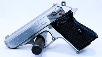 Walther Interarms PPK 380 ACP. Stainless