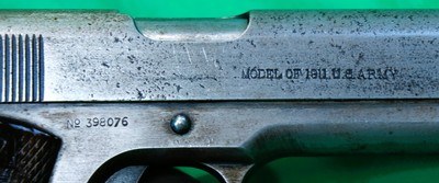 Colt Model 1911 .45 ACP Pistol - Serial #398076 - 1949 Arsenal Rebuild - Image 8 of 13
