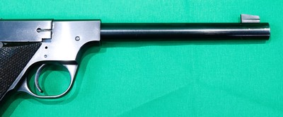 High Standard Model A 22lr 6-3/4" Barrel 3 Mags - Image 5 of 10