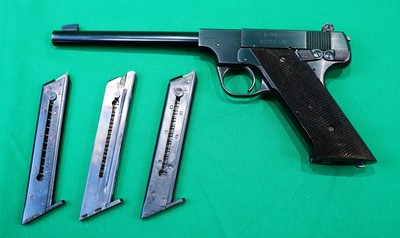 High Standard Model A 22lr 6-3/4" Barrel 3 Mags - Image 10 of 10