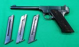 High Standard Model A 22lr 6-3/4" Barrel 3 Mags - Image 10 of 10
