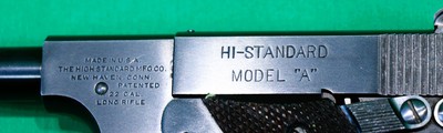 High Standard Model A 22lr 6-3/4" Barrel 3 Mags - Image 7 of 10