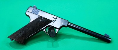 High Standard Model A 22lr 6-3/4" Barrel 3 Mags - Image 1 of 10