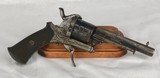 Antique Belgian Pinfire Revolver 7mm Belgium - 1 of 10