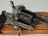 Antique Belgian Pinfire Revolver 7mm Belgium - 3 of 10