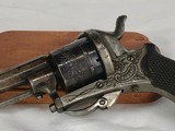 Antique Belgian Pinfire Revolver 7mm Belgium - 6 of 10