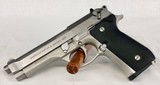 Beretta Model 92 FS Stainless 9mm w/ 2 mags - 1 of 7