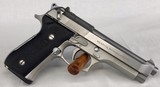 Beretta Model 92 FS Stainless 9mm w/ 2 mags - 4 of 7