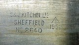 British Military Jungle Machete w/ sheath dated 1942 S&J Kitchin, Ltd - 7 of 7
