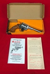 Stainless Ruger Security Six 357 magnum Made 1982 w/ factory box and original Big Grip - 2 of 15