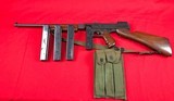 Thompson Model of 1927 A1 45 ACP Carbine West Hurley Made 1973 w/4 mags - 9 of 10