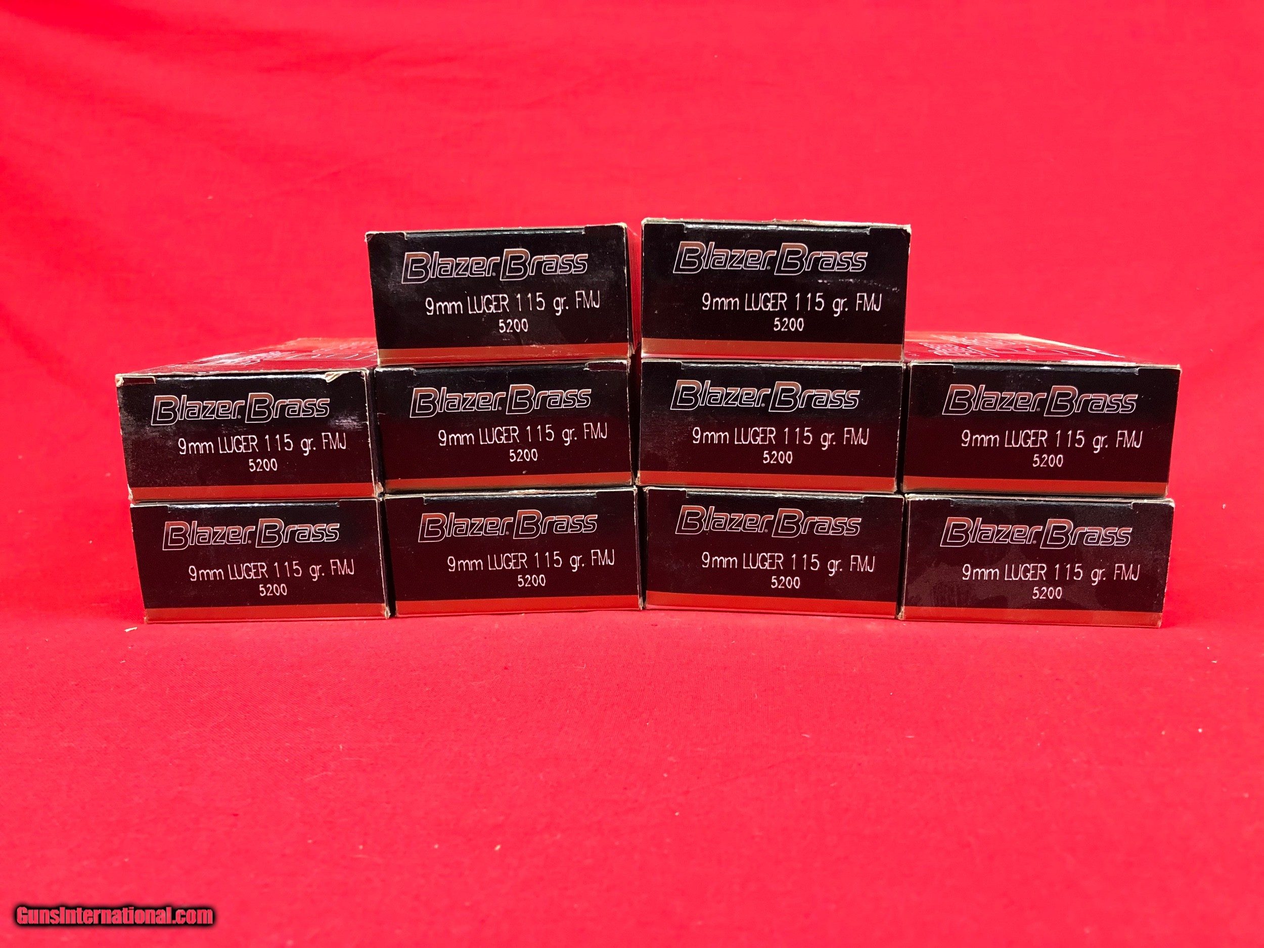 Blazer Brass 9mm 115gr FMJ 500 rds