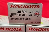 Winchester 38 special +P 125gr JHP personal protection ammunition 500rds - 3 of 3