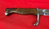 German Model 1898/05 Bayonet WW1 Butchers Blade w/ scabbard and frog - 4 of 6