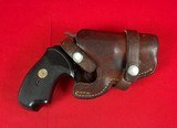 Colt Cobra 38 special w/ leather holster & factory rubber grips Made 1976 - 6 of 6