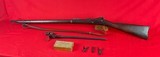 Early Springfield Trapdoor Model 1873 Rifle w/ bayonet, ammo, and accessories - 8 of 15