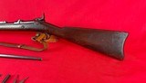 Early Springfield Trapdoor Model 1873 Rifle w/ bayonet, ammo, and accessories - 9 of 15