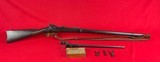 Early Springfield Trapdoor Model 1873 Rifle w/ bayonet, ammo, and accessories - 1 of 15