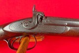 Smith of London Antique 12 bore SxS Percussion shotgun w/ Damascus barrels - 3 of 13