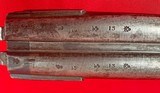 Smith of London Antique 12 bore SxS Percussion shotgun w/ Damascus barrels - 13 of 13
