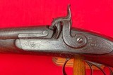 Smith of London Antique 12 bore SxS Percussion shotgun w/ Damascus barrels - 6 of 13
