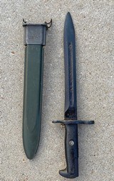 US M1 Bayonet w/ M7 scabbard American Fork & Hoe - 3 of 5