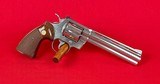 Colt Python 357 magnum Made 1979 w/ High Polish electroless nickel finish - 1 of 8