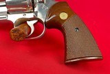 Colt Python 357 magnum Made 1979 w/ High Polish electroless nickel finish - 5 of 8