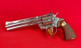 Colt Python 357 magnum Made 1979 w/ High Polish electroless nickel finish - 4 of 8