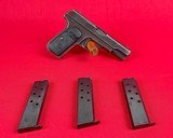 Colt Model 1908 Pocket Hammerless 380ACP w/ 4 magazines - 1 of 6