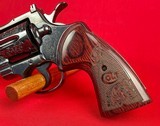 Factory Engraved Colt Python 357 magnum made in 1977 w/ Factory Letter - 6 of 12