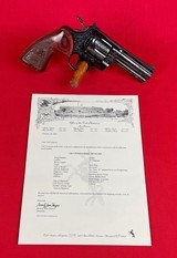 Factory Engraved Colt Python 357 magnum made in 1977 w/ Factory Letter - 11 of 12