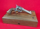Colt SAA Gen 3 Nickel Finish 44 special w/ Custom Shop wood case and Colt Letter - 2 of 8