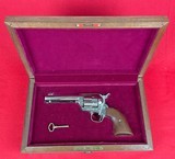Colt SAA Gen 3 Nickel Finish 44 special w/ Custom Shop wood case and Colt Letter - 1 of 8