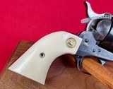 Colt Single Action Army Custom Shop Revolver 45LC w/ ivory stocks fitted wood case and factory letter - 7 of 10