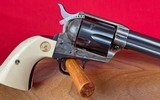 Colt Single Action Army Custom Shop Revolver 45LC w/ ivory stocks fitted wood case and factory letter - 8 of 10