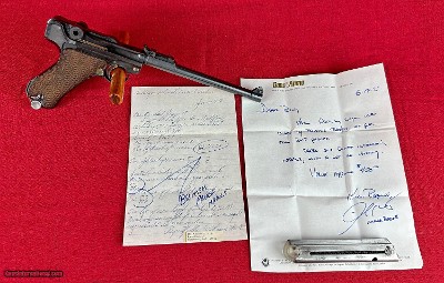 1917 P08 Artillery Luger 9mm w/ British proofs