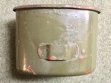 WWII German M31 Canteen - Mid-War - Red Enamel Flask & Cup - GNL - Complete - 8 of 12