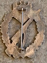 WWII WW2 German Infantry Assault Badge - Vintage Reproduction - 2 of 2