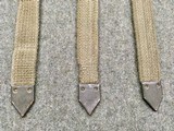 WWII German Tropical Tornister Equipment Straps - LUX - Set of 3 - Unissued - 6 of 6