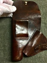 WWII WW2 Walther PPK D.R.G.M. Akah Brown Leather Holster – Exceptional Condition - 4 of 15
