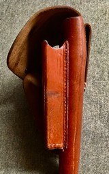 WWII WW2 German Browning Hi-Power Holster - Tan - Marked "hlv 43" - Rare Maker - 6 of 10