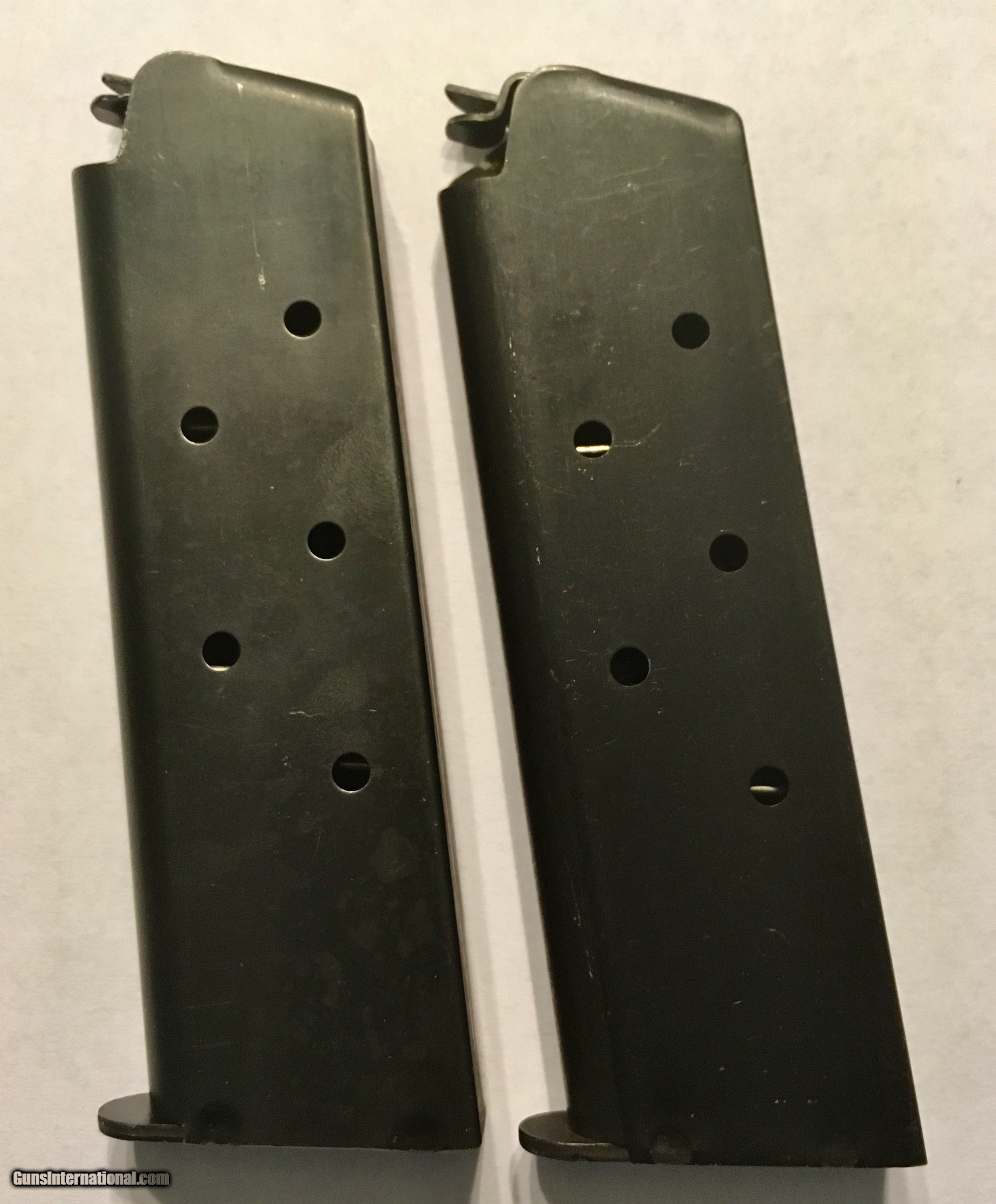 WWII WW2 US Colt M1911A1 Magazines - Pair - Excellent Condition