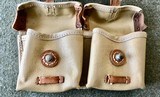 WWII WW2 German G43/K43 Magazine Pouch - Tan Vinyl - Marked "bla 44" - Rare - 3 of 13