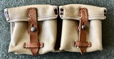 WWII WW2 German G43/K43 Magazine Pouch - Tan Vinyl - Marked "bla 44" - Rare - 1 of 13