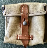 WWII WW2 German G43/K43 Magazine Pouch - Tan Vinyl - Marked "bla 44" - Rare - 5 of 13