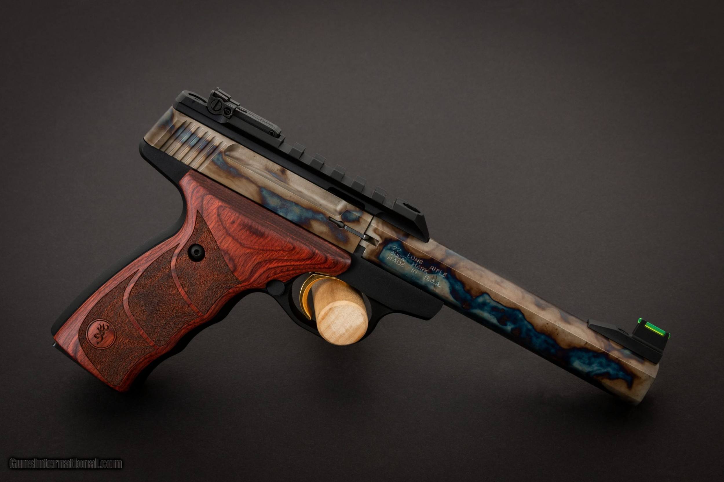 Turnbull Finished Browning Buck Mark Plus Rosewood UDX With Picatinny ...