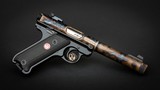 Turnbull Finished Ruger Mark IV Target, Threaded Barrel. 22LR - 1 of 2