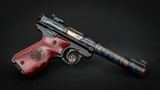 Turnbull Finished Ruger Mark IV Target, Badged Rosewood Grips